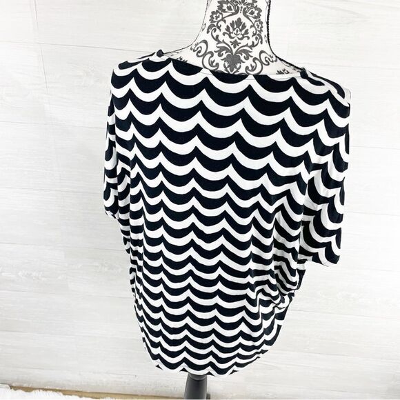 Marimekko Inula Mini Laine Wavy Oversized Dolman Top - Picture 4 of 7